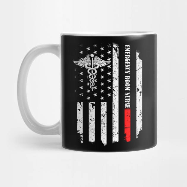 Emergency Room ER Nurse American Flag by neonatalnurse